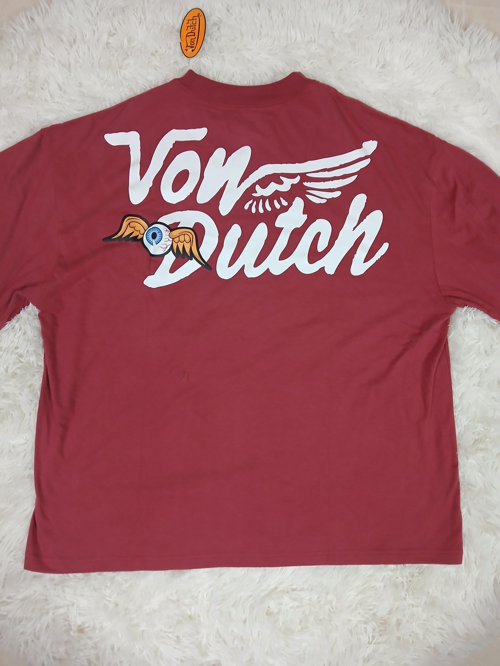 Von Dutch Men's Red Graphic Logo Shirt